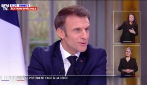Emmanuel Macron: "Je ne vis pas de regrets moi, je vis de volonté, de ténacité, d'engagement"