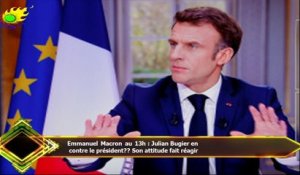 Emmanuel Macron au 13h : Julian Bugier en  contre le président?? Son attitude fait réagir