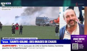 Sainte-Soline: "Les premiers à avoir déclenché des tirs sont les forces de l'ordre", raconte Benoît Biteau, eurodéputé écologiste et paysan charentais