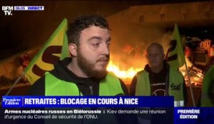Retraites: blocage en cours au parc d'activité logistique de Nice Saint-Isidore