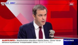 Olivier Véran juge "irresponsable" la présence d'élus à la manifestation interdite de Sainte-Soline