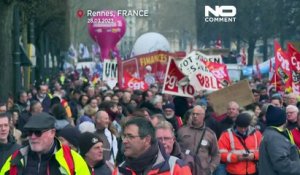 Réforme des retraites : mobilisation en baisse dans plusieurs villes, dont Paris et Rennes