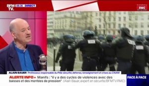 Alain Bauer, expert en sécurité: "La police s'adapte aux manifestants et c'est pas l'inverse"