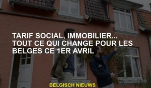 Tarif social, immobilier... tout ce qui change pour les Belges ce 1er avril