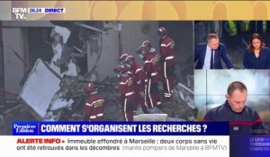 "Les drones permettent d'avoir de l'information": le lieutenant Eric Gully explique comment s'organisent les recherches après l'effondrement d'un immeuble à Marseille