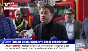 Immeuble effondré à Marseille: pour Benoît Payan, maire de la ville, "il reste de l'espoir"