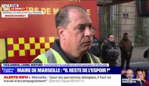 Marseille: "On peut avoir l'espoir de trouver des personnes ensevelies qui seraient encore en vie", selon le commandant des marins-pompiers