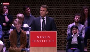 «Président de la violence et de l’hypocrisie» : Emmanuel Macron interrompu lors d’un discours aux Pays-Bas