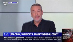 ÉDITO - Entre Emmanuel Macron et les syndicats, "il faudra plus qu'un simple échange pour obtenir une vraie réconciliation"