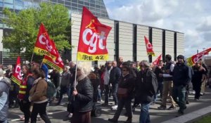 Douzième manifestation intersyndicale à Saint-Etienne