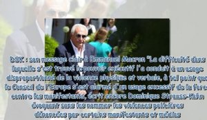 Dominique Strauss-Kahn réapparaît et ce qu'il dit va faire bondir Emmanuel Macron