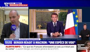 Laurent Berger (CFDT): " La vie des travailleurs et des travailleuses ne se mesurent pas en séquences"