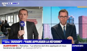 Olivier Dussopt: "Nous tiendrons les délais" pour mettre en œuvre la réforme des retraites
