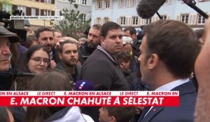 «Ce que vous faites est délétère pour le pays», le bain de foule mouvementé d’Emmanuel Macron en Alsace