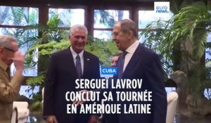 A Cuba, Sergueï Lavrov parle de "sanctions illégales de l'Occident"