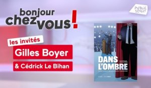 Les auteurs de la BD "Dans l'ombre" avec Gilles Boyer et Cédrick Le Bihan
