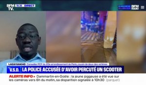 Mineurs percutés à scooter: "Par peur, les enfants essayaient de fuir" pour Ladji Sakho, conseiller PCF du 20e arrondissement de Paris et cousin de deux des victimes