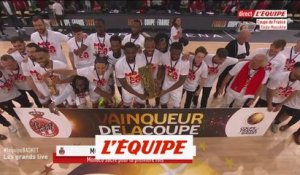 Le trophée pour Monaco - Basket - Coupe de France