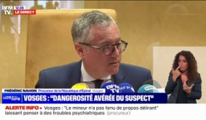 Fillette tuée dans les Vosges: le suspect âgé de 15 ans risque jusqu'à 20 ans de prison, indique le procureur