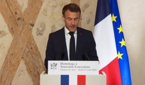 Emmanuel Macron: "Toussaint Louverture avait compris que la seule insoumission était vaine"