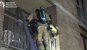 Incendie à Woluwe-Saint-Lambert : une personne décédée, 40 habitants évacués et 3 pompiers blessés
