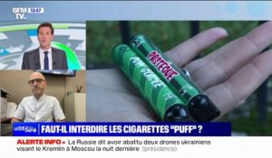 "C'est la porte ouverte à l'addiction et à l'entrée dans le tabagisme", Frédéric Le Guillou, président de “Santé Respiratoire France”, alerte sur les cigarettes "Puff"
