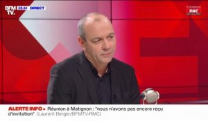 Réunion à Matignon: "Négocier, discuter ou blablater? On ira, mais on aura une exigence de méthode", affirme Laurent Berger
