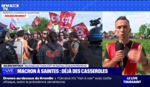 "On veut montrer l'image d'une France qui n'est pas résignée": des opposants à la réforme des retraites sont mobilisés à Saintes, où est attendu Emmanuel Macron