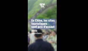 Pour leurs premières vacances post-Covid, les Chinois prennent d'assaut leurs sites touristiques