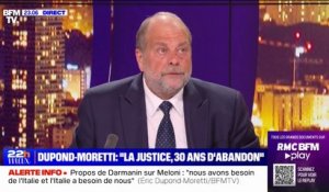 Éric Dupond-Moretti (ministre de la Justice): "Je pense que je suis au rendez-vous de mes obligations"