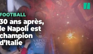 Les images de la liesse à Naples, champion d'Italie de foot pour la première fois en 30 ans