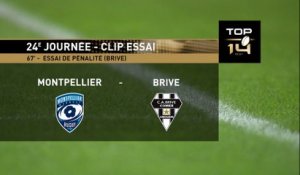 TOP 14 - Essai de pénalité (CAB) - Montpellier Hérault Rugby - CA Brive - Saison 2022-2023