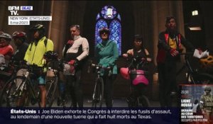 Le choix de Marie - Des cyclistes se font bénir dans une cathédrale à New York
