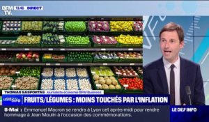 Inflation: les fruits et légumes moins touchés par la hausse des prix