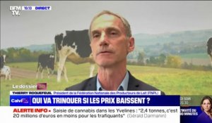 Inflation: "Si Michel-Édouard Leclerc est prêt à aller chercher du lait dans d'autres pays pour avoir du lait moins cher, la guerre serait ouverte" pour Thierry Roquefeuil (FNPL)