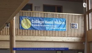 Reportage - Journée sensibilisation à la vaccination au collège Henri Wallon