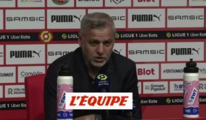 Genesio : « On a fait ce qu'il fallait » - Foot - L1 - Rennes