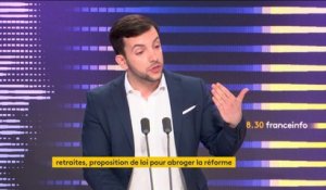 Retraites : le RN Jean-Philippe Tanguy "espère que les macronistes ne vont pas pourrir" l'examen d'une proposition de loi pour abroger la réforme