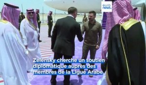 Zelensky annonce être arrivé en Arabie saoudite pour le sommet de la Ligue arabe