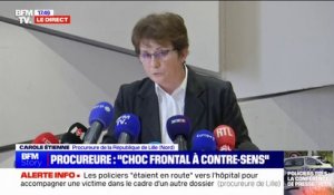 Mort de trois policiers dans le Nord: "Le conducteur présente un taux d'alcool dans le sang de 2,08g et est par ailleurs positif au cannabis", confirme la procureure de Lille