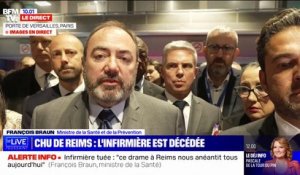 "Le drame survenu à l'hôpital de Reims nous anéantit tous", déclare François Braun