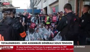 TotalEnergies - Regardez les images des incidents qui se déroulent alors que doit se tenir l'Assemblée Générale des actionnaires à Paris (8e) - Vidéo