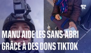 Il cuisine et distribue des plats chauds aux sans-abri grâce à des dons qu'il récolte sur TikTok