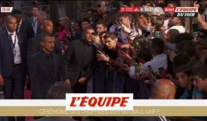 Mbappé arrive enfin au Pavillon Gabriel - Foot - Trophées UNFP