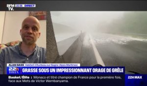Orages dans les Alpes-Maritimes: "La grêle faisait mal comme du paintball", un motard témoigne sur BFMTV