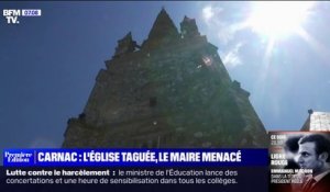 Menhirs détruits à Carnac: l'église de la commune taguée et le maire menacé