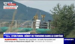 Lyon-Turin: début de tensions dans le cortège contre la ligne ferroviaire grande vitesse