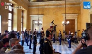 Entrée de la présidente de l'Assemblée nationale au Palais Bourbon