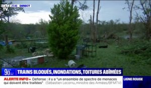 Orages: "Tout mon terrain est complètement dévasté", le témoignage d'un habitant de Preuilly (Cher) après le passage d'un puissant orage