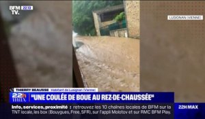 Orages: "C'est monté d'un seul coup", le témoignage d'un habitant de Lusignan (Vienne) touché par des inondations